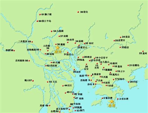 澗下水性格 華南地區地圖
